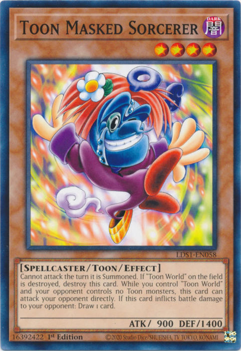 Toon Masked Sorcerer [LDS1-EN058] Common | Jomio and Rueliete's Cards and Comics