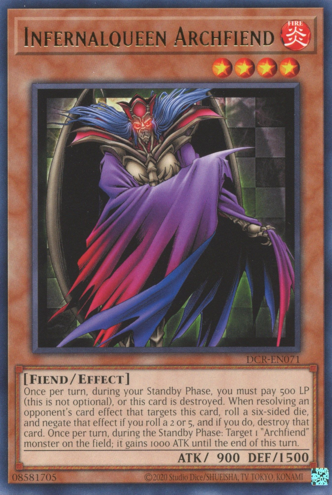 Infernalqueen Archfiend [DCR-EN071] Rare | Jomio and Rueliete's Cards and Comics