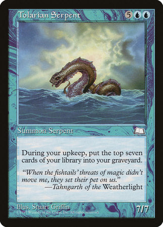 Tolarian Serpent [Weatherlight] | Jomio and Rueliete's Cards and Comics