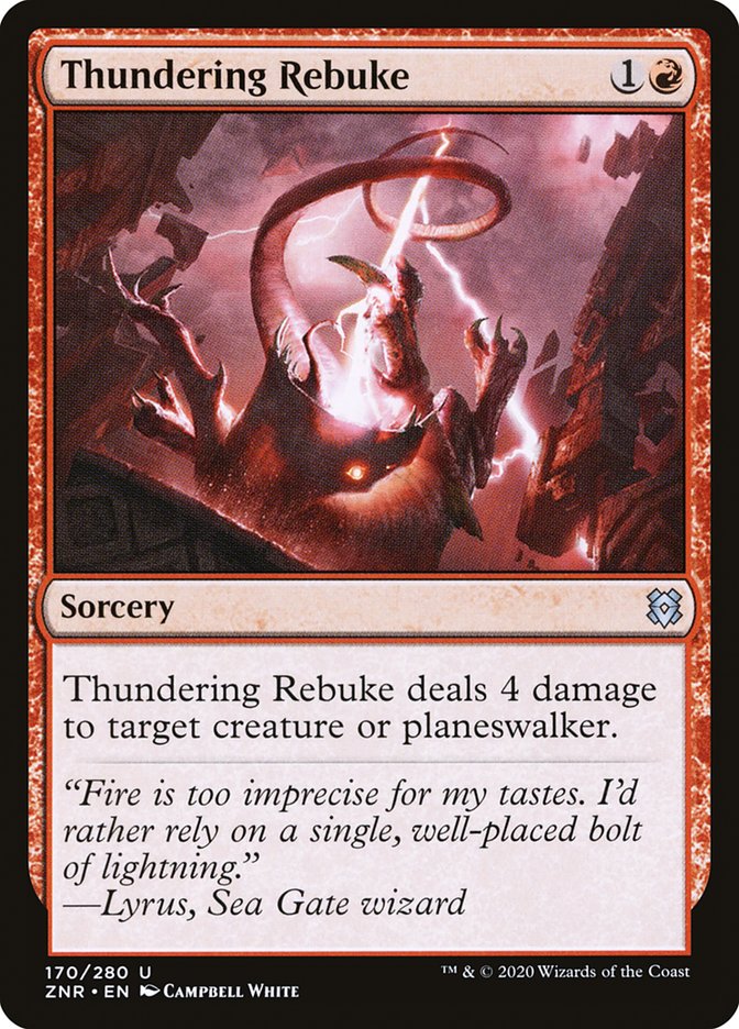 Thundering Rebuke [Zendikar Rising] | Jomio and Rueliete's Cards and Comics
