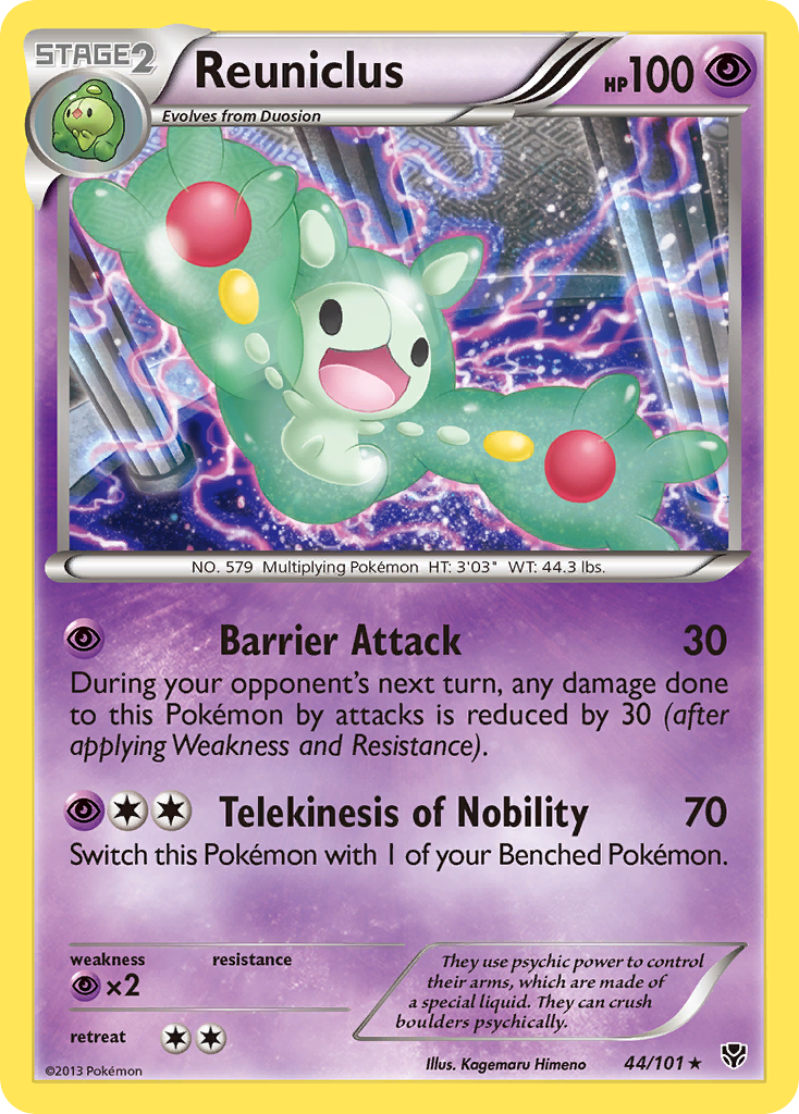Reuniclus (44/101) [Black & White: Plasma Blast] | Jomio and Rueliete's Cards and Comics