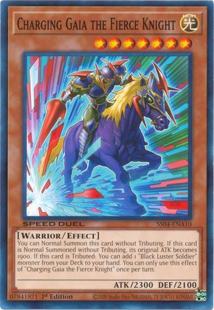 Charging Gaia the Fierce Knight [SS04-ENA10] Common | Jomio and Rueliete's Cards and Comics