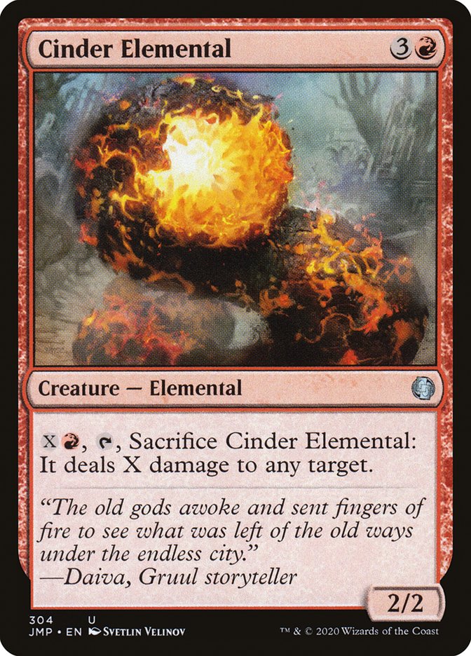 Cinder Elemental [Jumpstart] | Jomio and Rueliete's Cards and Comics