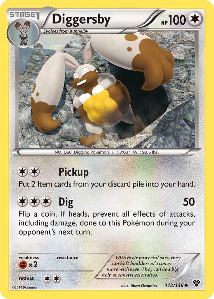 Diggersby (112/146) [XY: Base Set] | Jomio and Rueliete's Cards and Comics