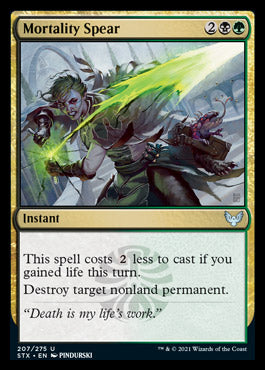 Mortality Spear [Strixhaven: School of Mages] | Jomio and Rueliete's Cards and Comics