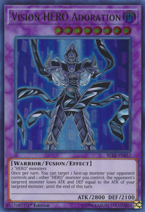 Vision HERO Adoration [BLLR-EN057] Ultra Rare | Jomio and Rueliete's Cards and Comics