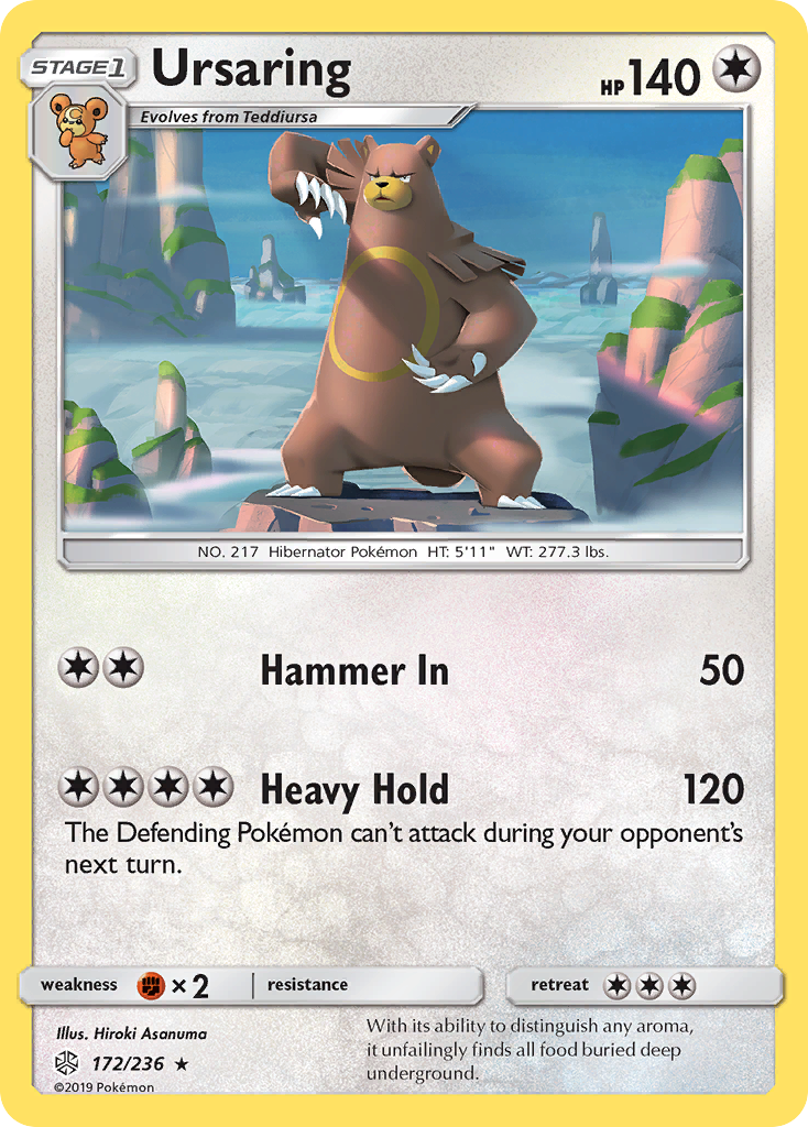 Ursaring (172/236) [Sun & Moon: Cosmic Eclipse] | Jomio and Rueliete's Cards and Comics