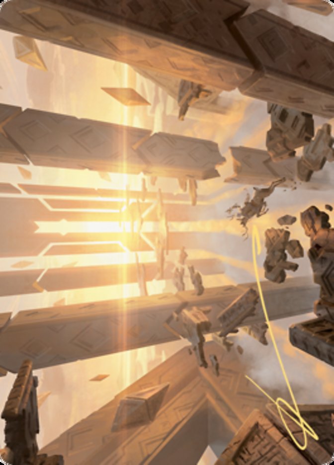 Skyclave Basilica Art Card (Gold-Stamped Signature) [Zendikar Rising Art Series] | Jomio and Rueliete's Cards and Comics