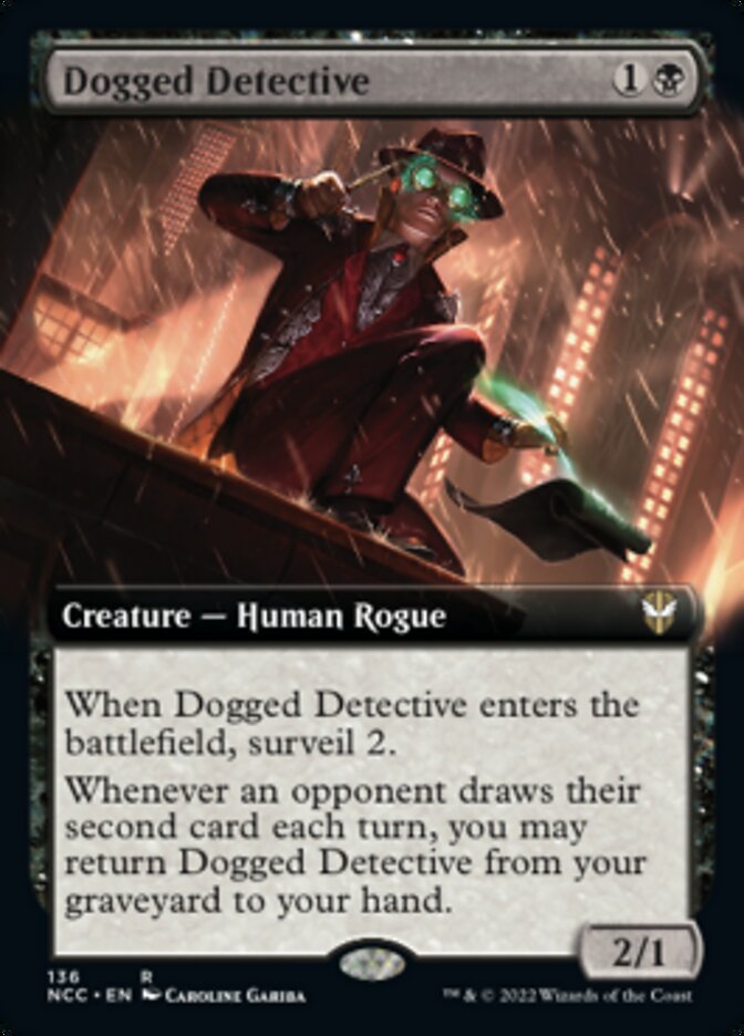 Dogged Detective (Extended Art) [Streets of New Capenna Commander] | Jomio and Rueliete's Cards and Comics