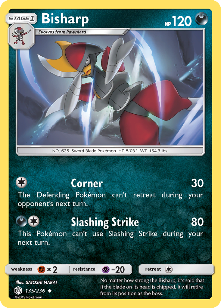 Bisharp (135/236) [Sun & Moon: Cosmic Eclipse] | Jomio and Rueliete's Cards and Comics