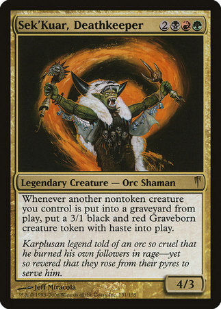 Sek'Kuar, Deathkeeper [Coldsnap] | Jomio and Rueliete's Cards and Comics