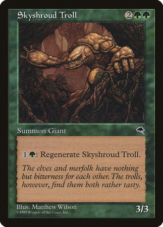Skyshroud Troll [Tempest] | Jomio and Rueliete's Cards and Comics