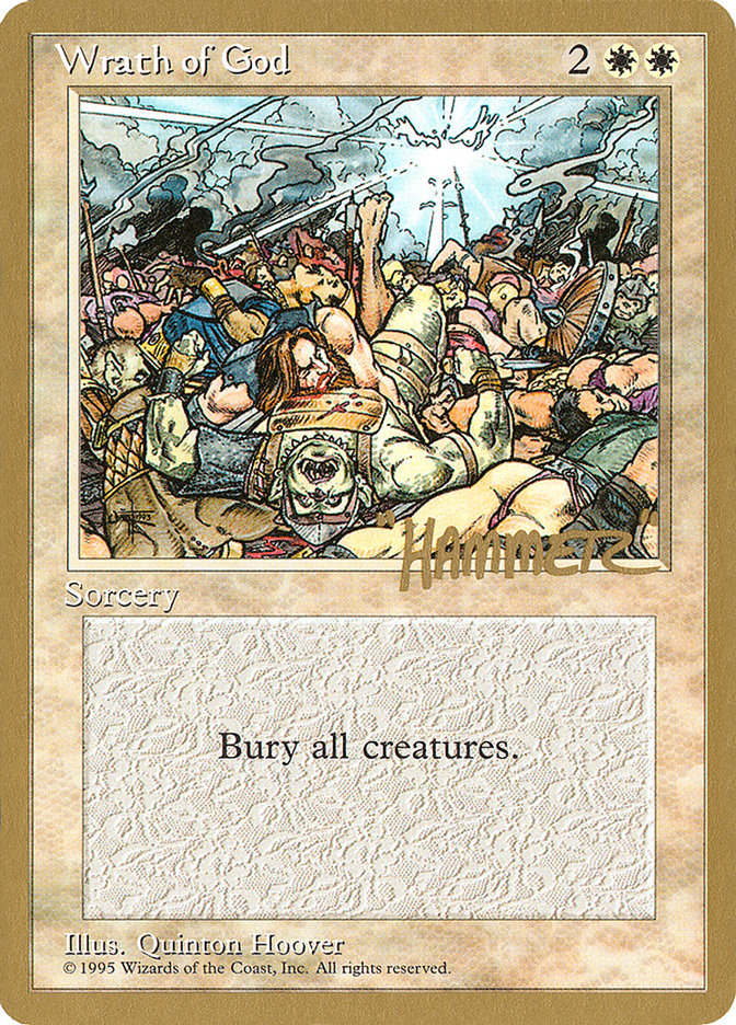 Wrath of God (Shawn "Hammer" Regnier) [Pro Tour Collector Set] | Jomio and Rueliete's Cards and Comics
