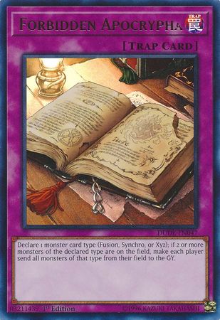 Forbidden Apocrypha [DUDE-EN047] Ultra Rare | Jomio and Rueliete's Cards and Comics