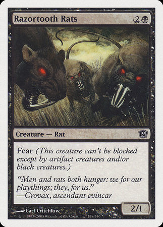 Razortooth Rats [Ninth Edition] | Jomio and Rueliete's Cards and Comics