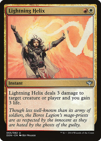 Lightning Helix [Duel Decks: Speed vs. Cunning] | Jomio and Rueliete's Cards and Comics