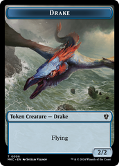 Drake // Koma's Coil Double-Sided Token [Murders at Karlov Manor Commander Tokens] | Jomio and Rueliete's Cards and Comics