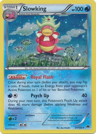 Slowking (21/122) (Cosmos Holo) [XY: BREAKpoint] | Jomio and Rueliete's Cards and Comics