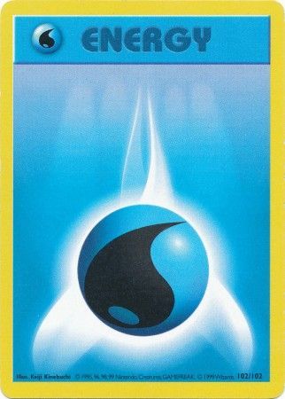 Water Energy (102/102) [Base Set Shadowless Unlimited] | Jomio and Rueliete's Cards and Comics