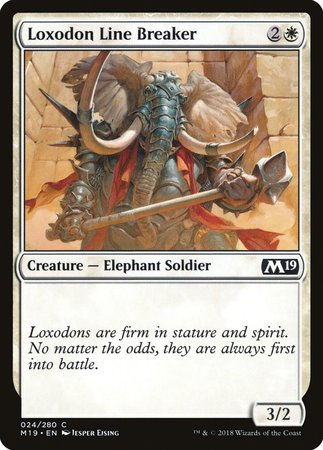 Loxodon Line Breaker [Core Set 2019] | Jomio and Rueliete's Cards and Comics