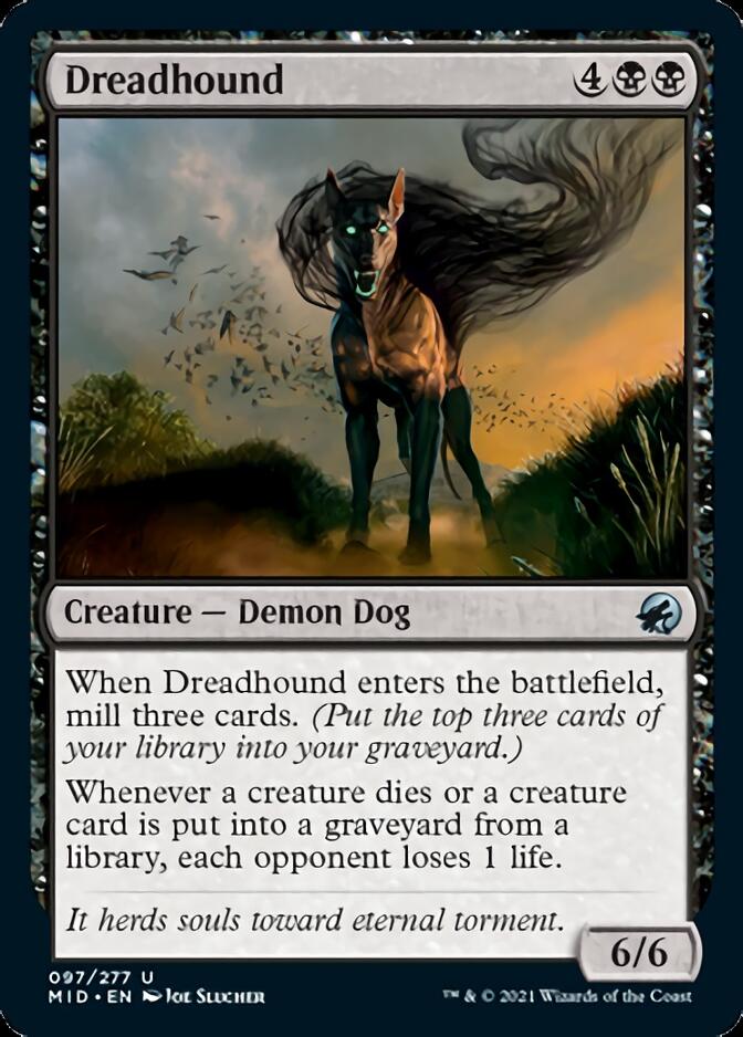 Dreadhound [Innistrad: Midnight Hunt] | Jomio and Rueliete's Cards and Comics