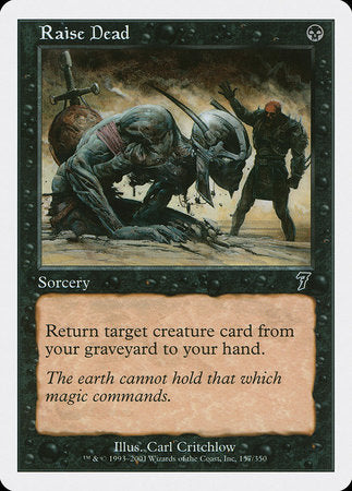 Raise Dead [Seventh Edition] | Jomio and Rueliete's Cards and Comics