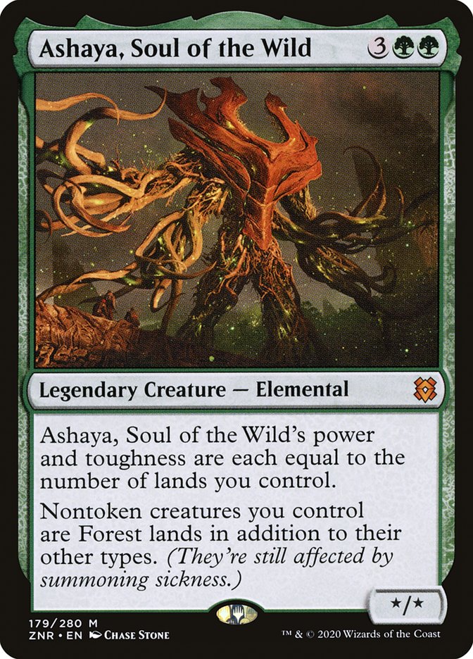 Ashaya, Soul of the Wild [Zendikar Rising] | Jomio and Rueliete's Cards and Comics