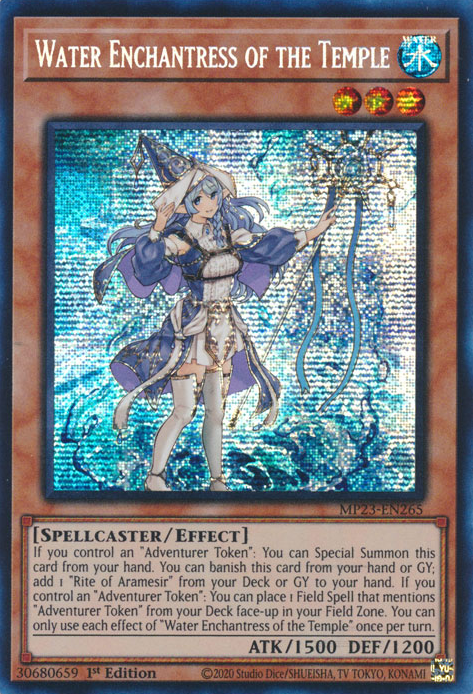 Water Enchantress of the Temple [MP23-EN265] Prismatic Secret Rare | Jomio and Rueliete's Cards and Comics