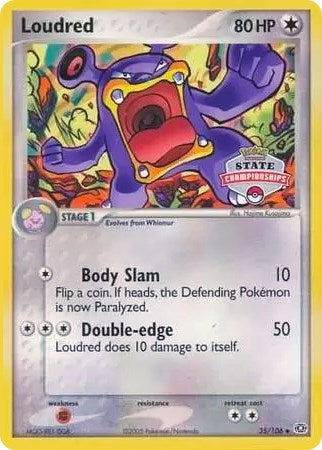 Loudred (35/106) (State Championships) [EX: Emerald] | Jomio and Rueliete's Cards and Comics