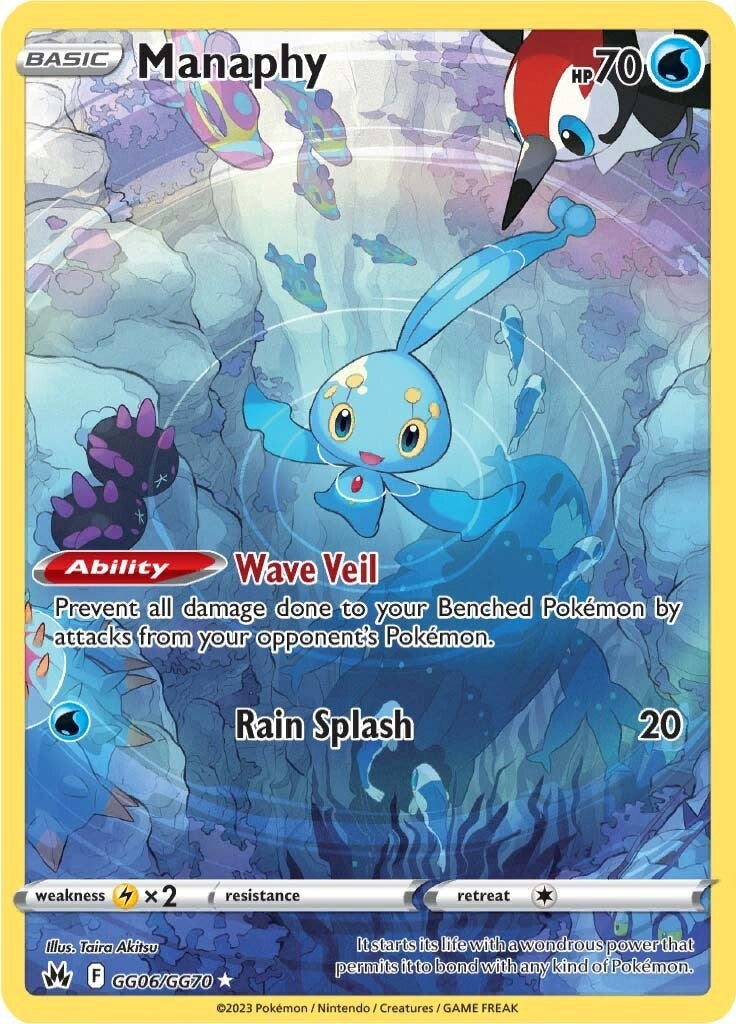 Manaphy (GG06/GG70) [Sword & Shield: Crown Zenith] | Jomio and Rueliete's Cards and Comics