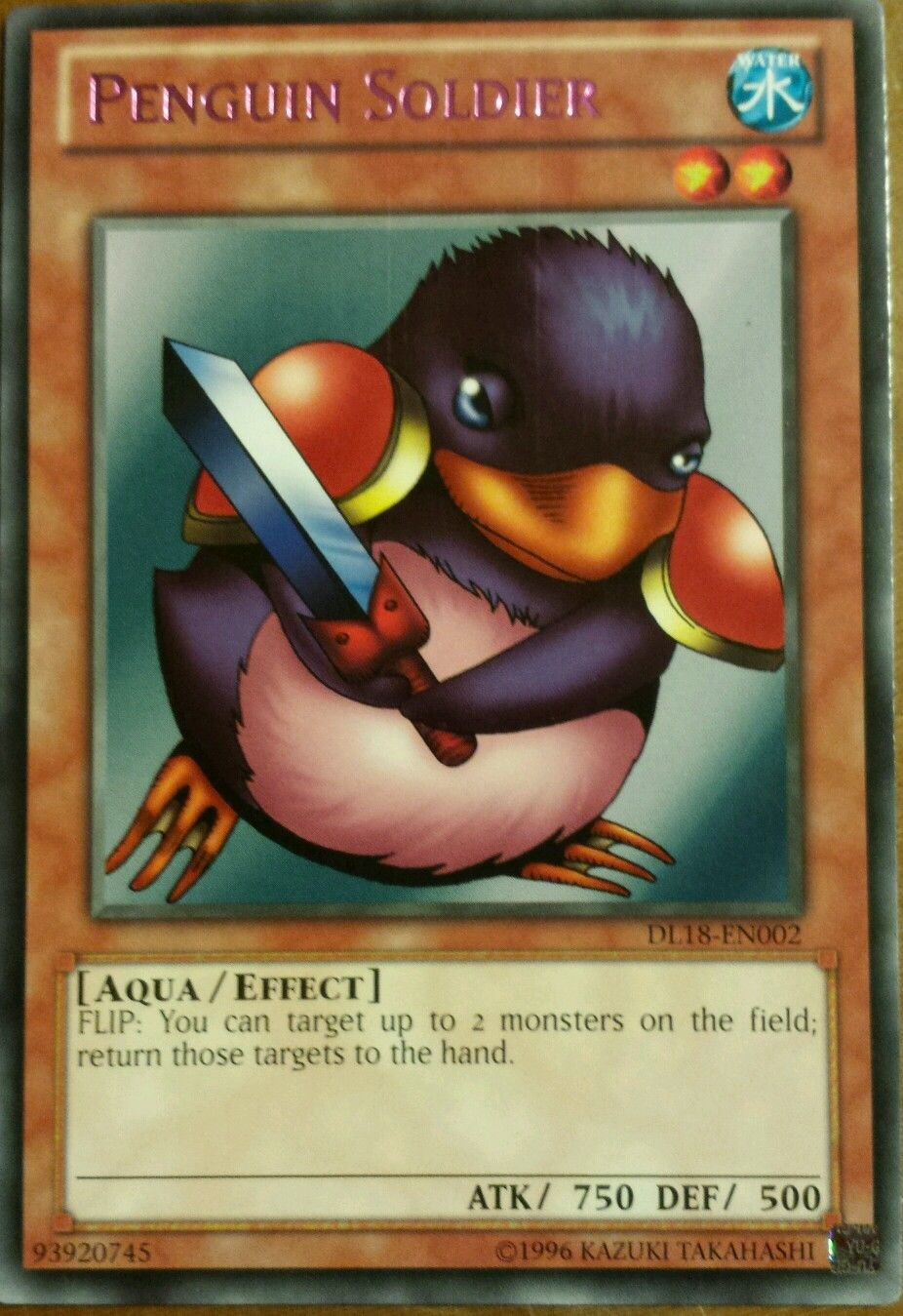 Penguin Soldier (Purple - DL18) [DL18-EN002] Rare | Jomio and Rueliete's Cards and Comics