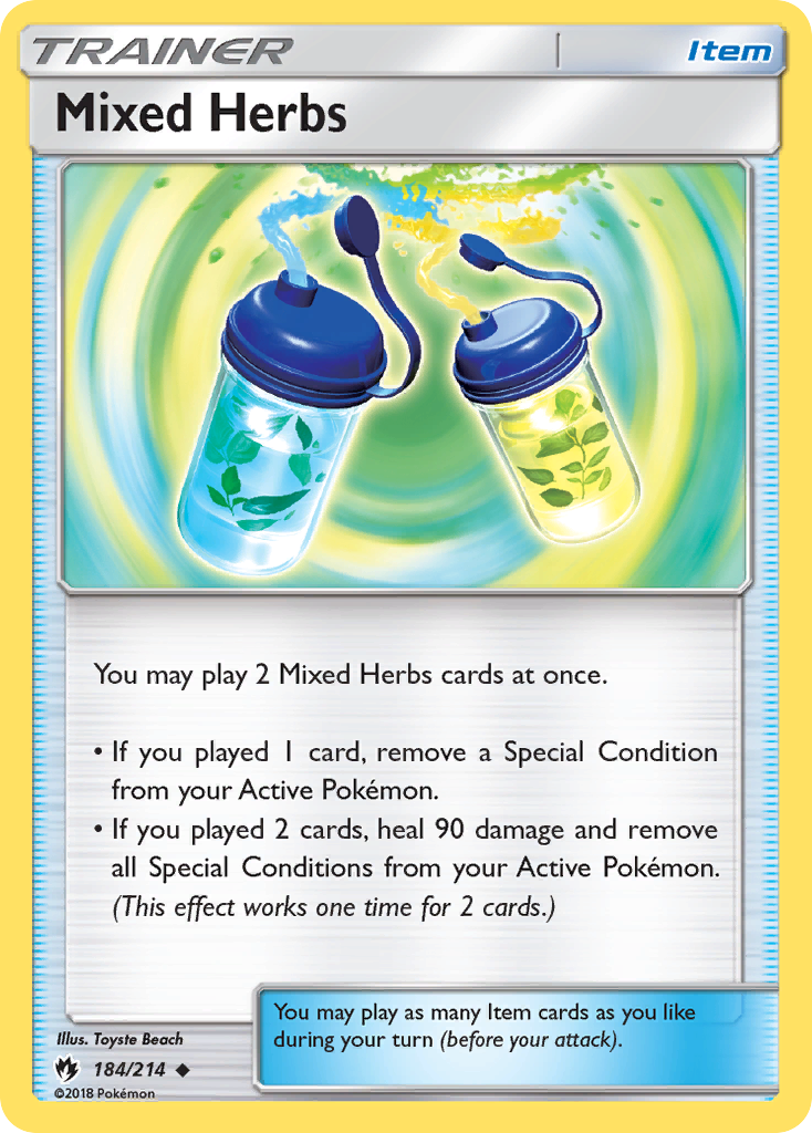 Mixed Herbs (184/214) [Sun & Moon: Lost Thunder] | Jomio and Rueliete's Cards and Comics