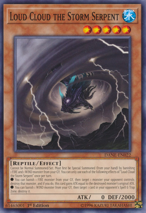 Loud Cloud the Storm Serpent [DANE-EN022] Common | Jomio and Rueliete's Cards and Comics