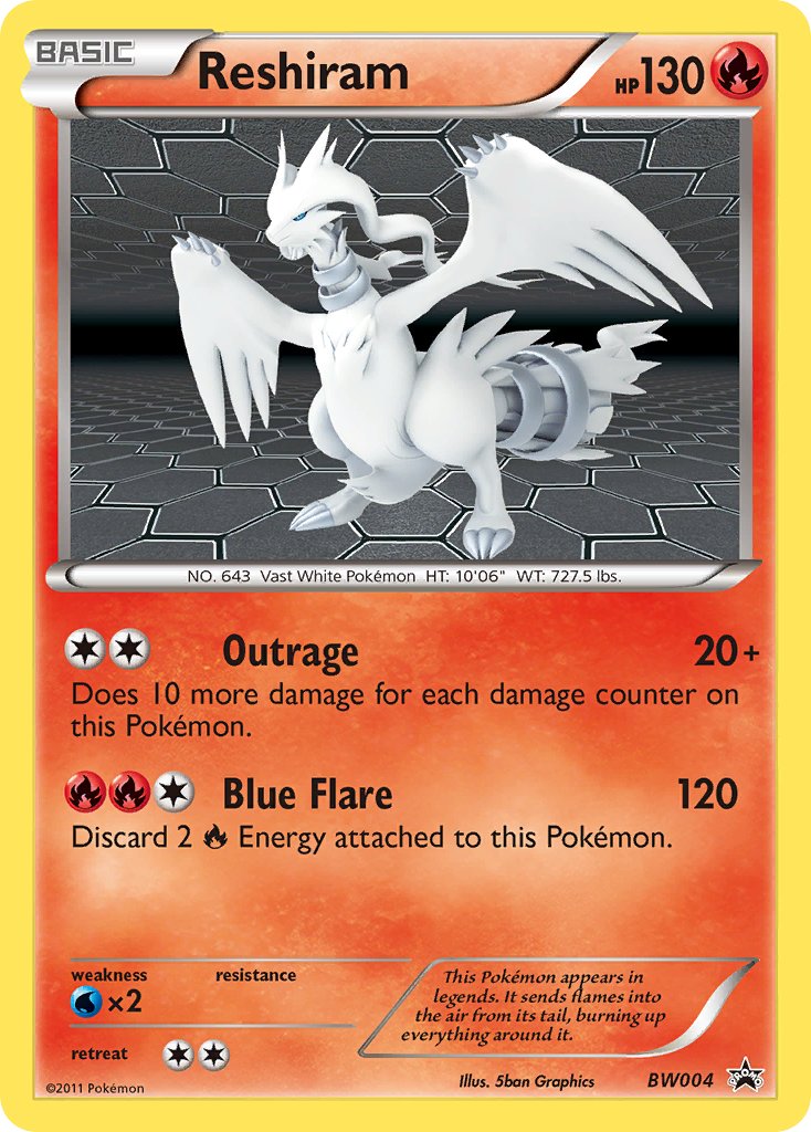 Reshiram (BW004) [Black & White: Black Star Promos] | Jomio and Rueliete's Cards and Comics