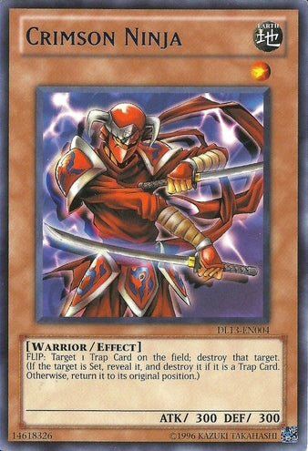 Crimson Ninja (Blue) [DL13-EN004] Rare | Jomio and Rueliete's Cards and Comics