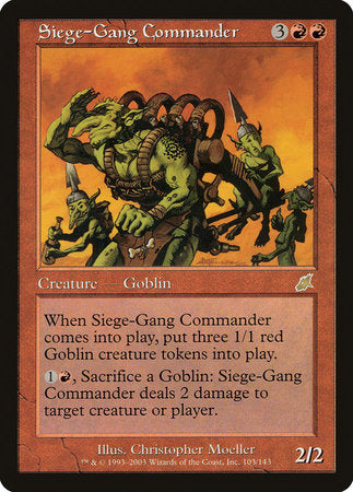 Siege-Gang Commander [Scourge] | Jomio and Rueliete's Cards and Comics