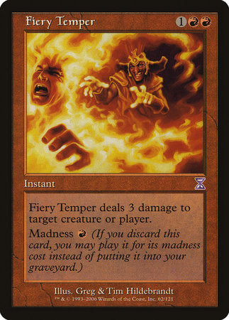 Fiery Temper [Time Spiral Timeshifted] | Jomio and Rueliete's Cards and Comics