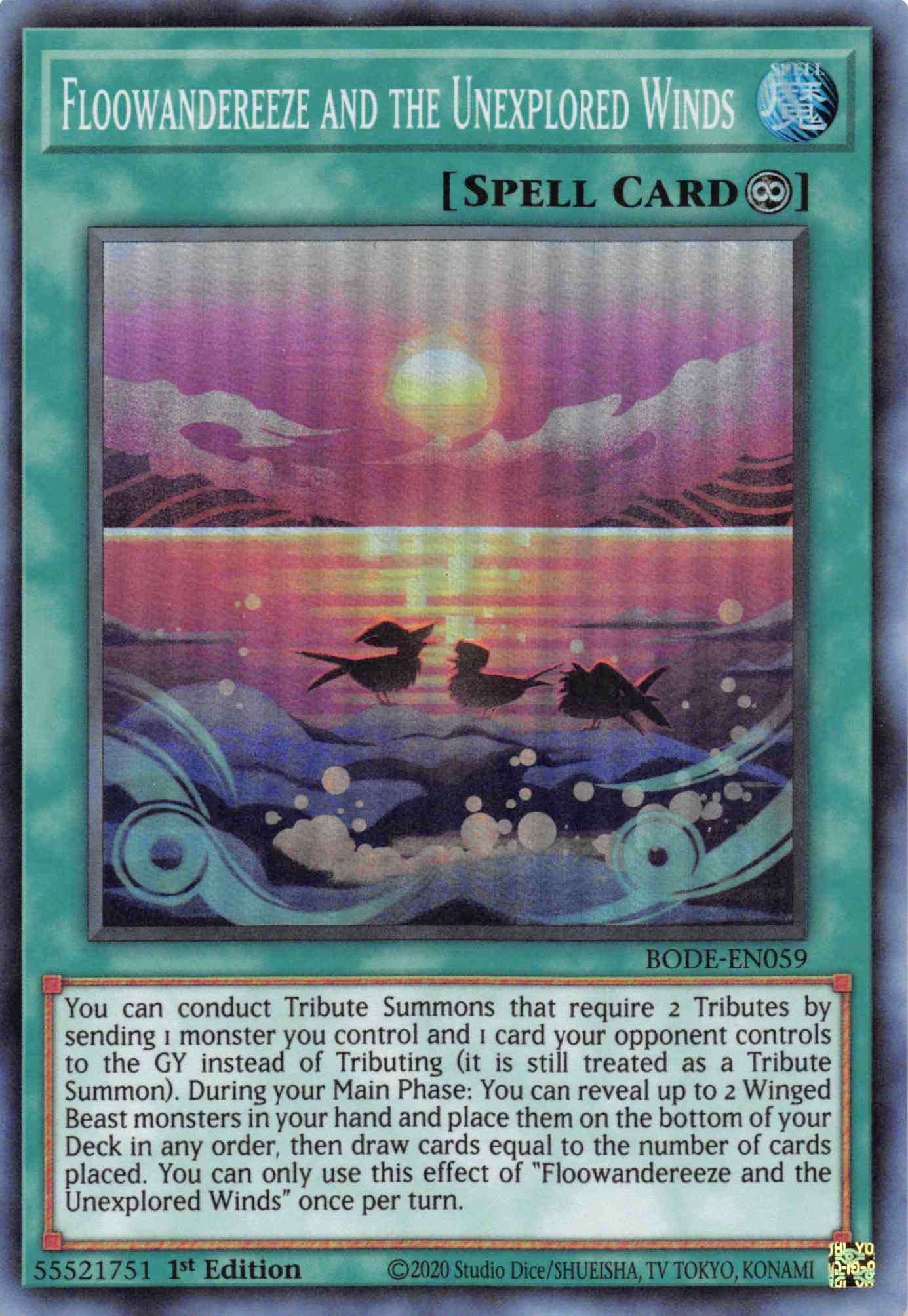 Floowandereeze and the Unexplored Wind [BODE-EN059] Super Rare | Jomio and Rueliete's Cards and Comics