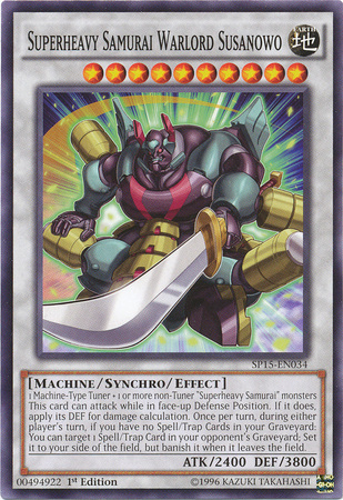 Superheavy Samurai Warlord Susanowo [SP15-EN034] Common | Jomio and Rueliete's Cards and Comics