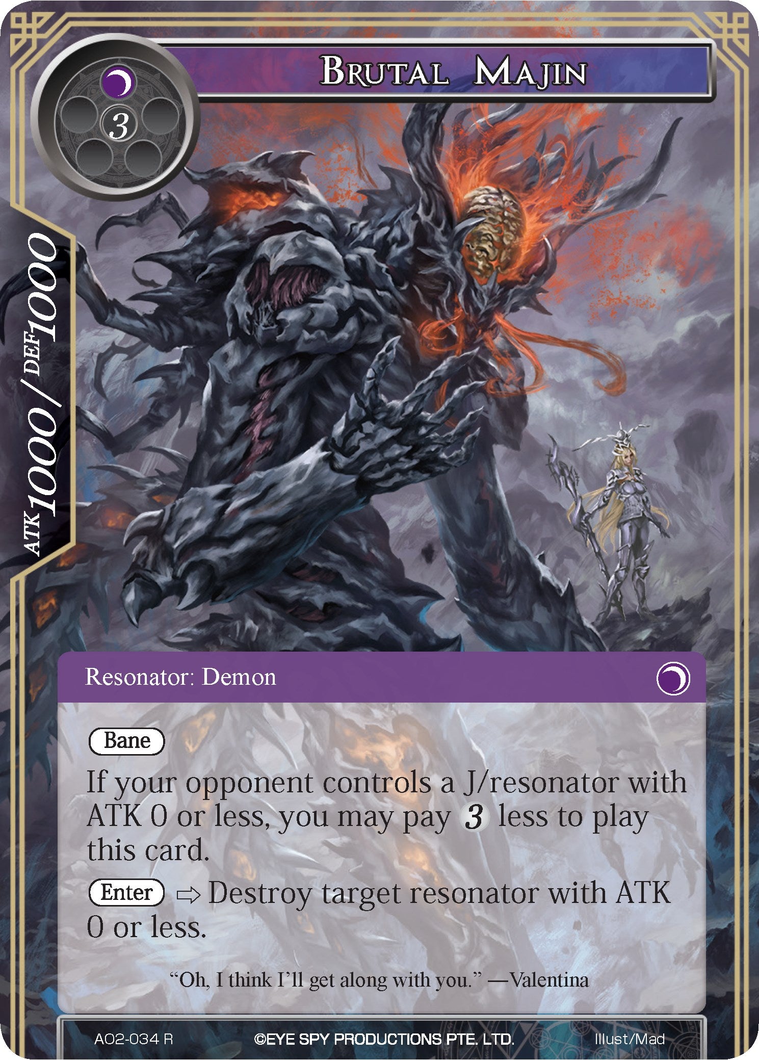Brutal Majin (AO2-034) [Alice Origin II] | Jomio and Rueliete's Cards and Comics