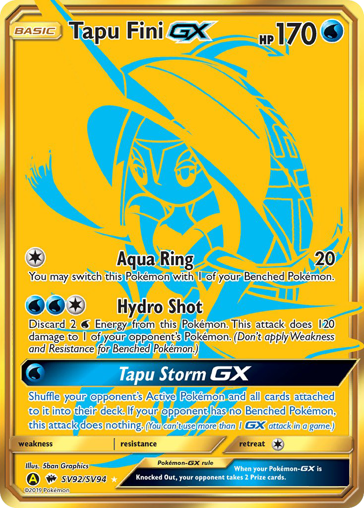Tapu Fini GX (SV92/SV94) [Sun & Moon: Hidden Fates - Shiny Vault] | Jomio and Rueliete's Cards and Comics
