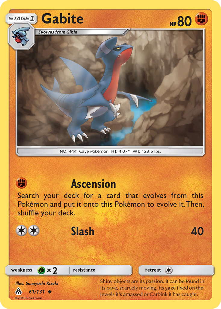 Gabite (61/131) [Sun & Moon: Forbidden Light] | Jomio and Rueliete's Cards and Comics