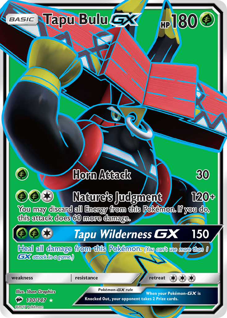 Tapu Bulu GX (130/147) [Sun & Moon: Burning Shadows] | Jomio and Rueliete's Cards and Comics
