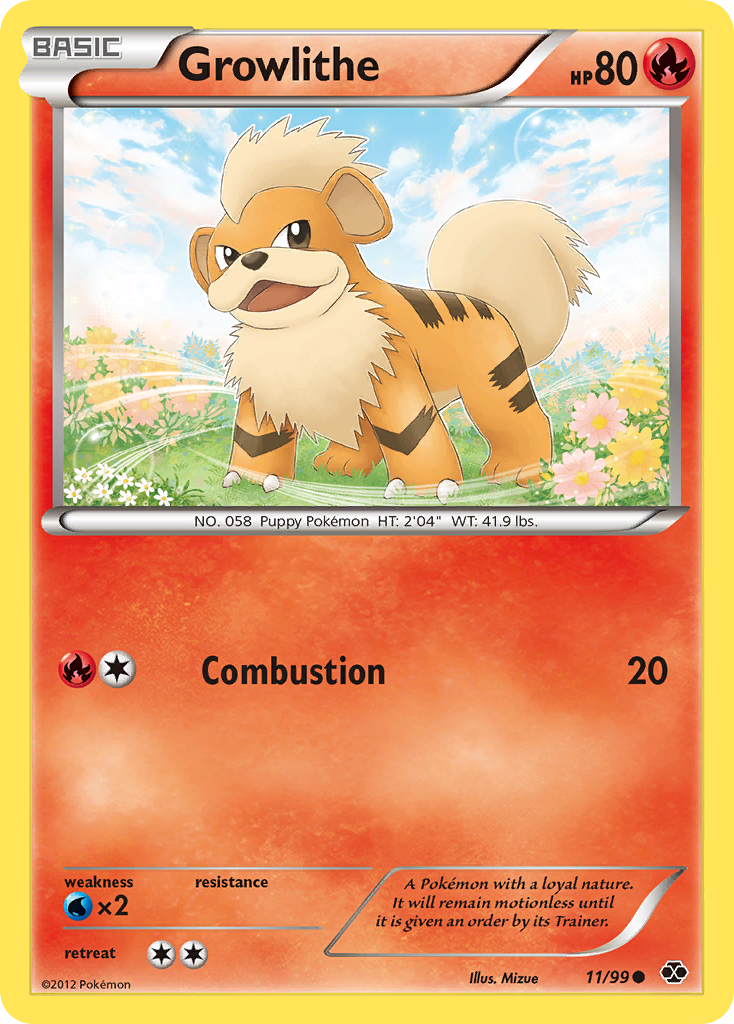 Growlithe (11/99) [Black & White: Next Destinies] | Jomio and Rueliete's Cards and Comics