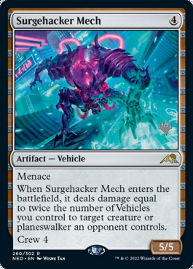 Surgehacker Mech (Promo Pack) [Kamigawa: Neon Dynasty Promos] | Jomio and Rueliete's Cards and Comics