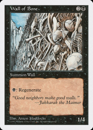 Wall of Bone [Fifth Edition] | Jomio and Rueliete's Cards and Comics