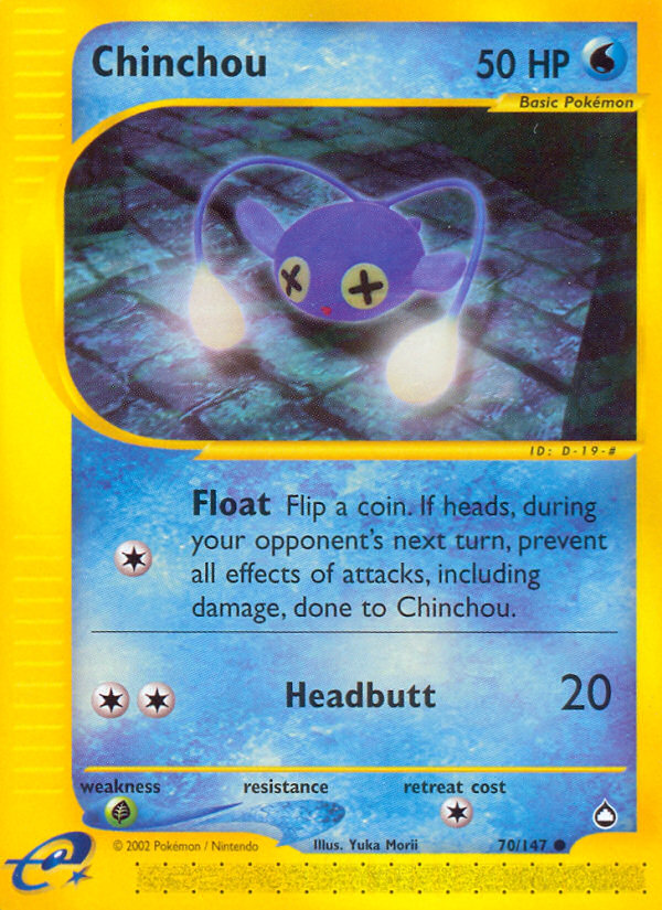 Chinchou (70/147) [Aquapolis] | Jomio and Rueliete's Cards and Comics