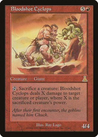 Bloodshot Cyclops [Urza's Destiny] | Jomio and Rueliete's Cards and Comics