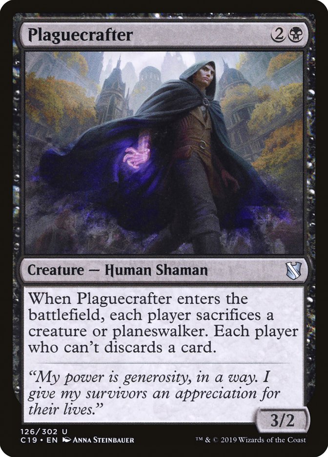 Plaguecrafter [Commander 2019] | Jomio and Rueliete's Cards and Comics