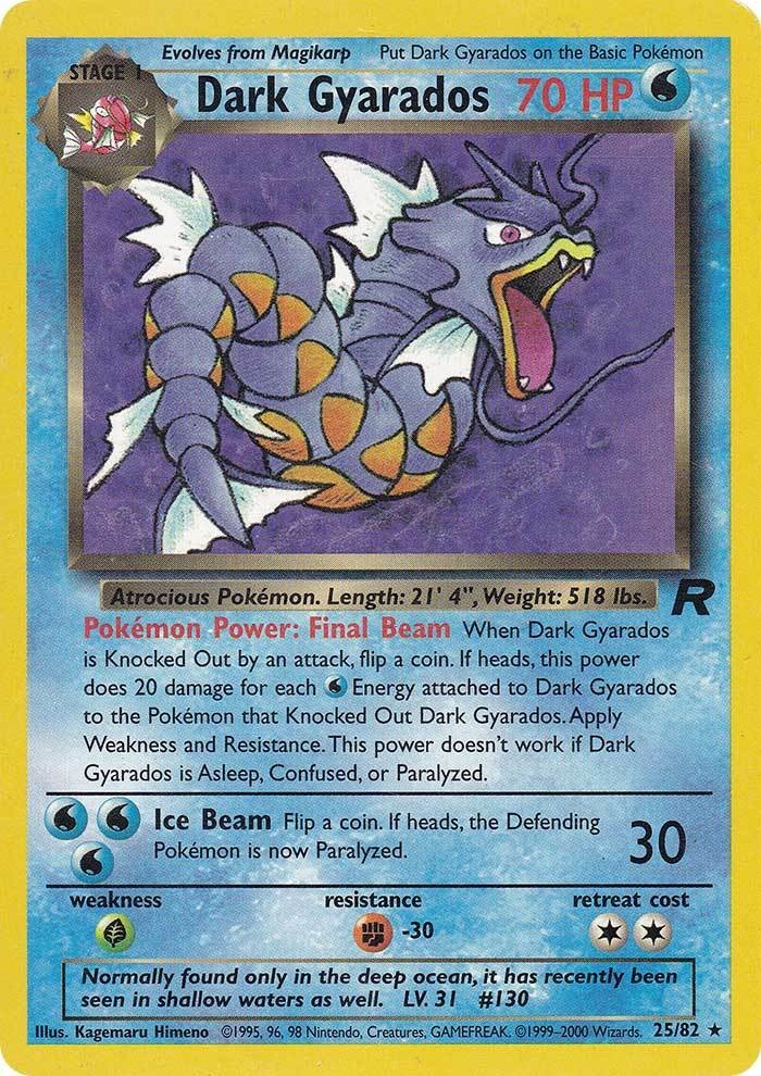 Dark Gyarados (25/82) [Team Rocket Unlimited] | Jomio and Rueliete's Cards and Comics